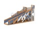 Детская деревянная зимняя горка IgraGrad Snow Fox скат 5.9 м мод.3