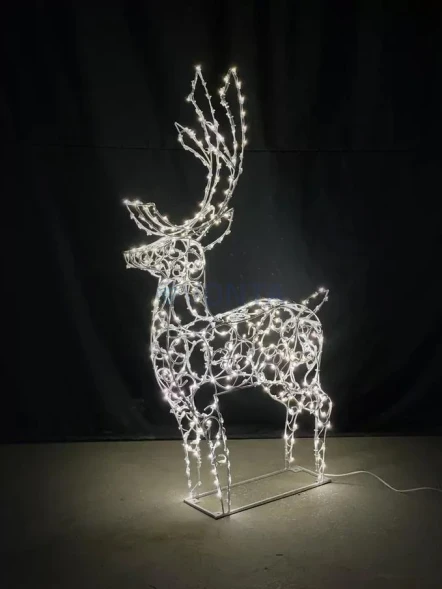 Светодиодная фигура Олень стилизованный малый 160 см., (SR035)
