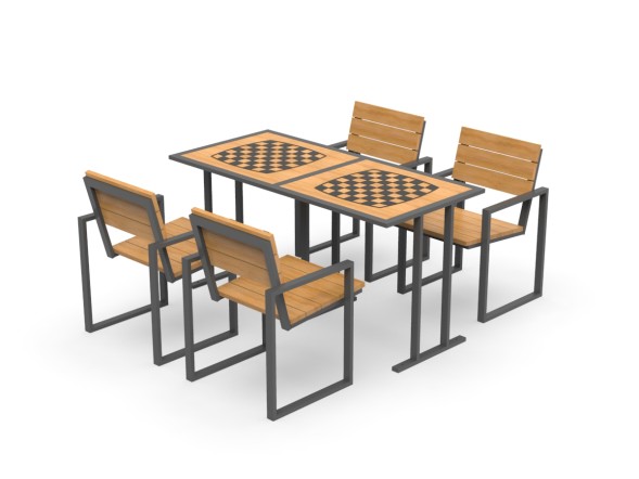 Стол шахматный парный, 141.50