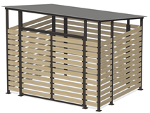 Контейнерная площадка “Эко+” на 2 контейнера, ХОЗ-08.2