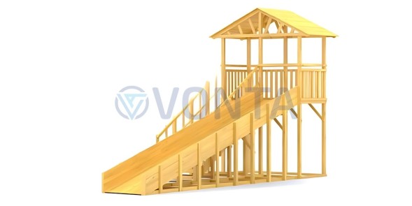 Зимняя горка Савушка Зима Wood 6/1