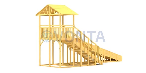 Зимняя горка Савушка Зима Wood 6/1
