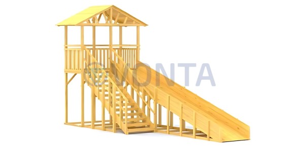 Зимняя горка Савушка Зима Wood 6/1