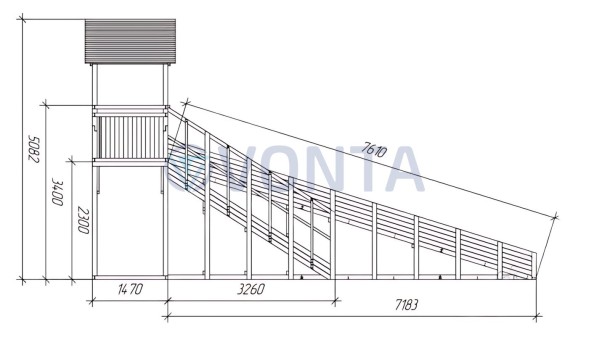 Зимняя горка Савушка Зима Wood 6/1