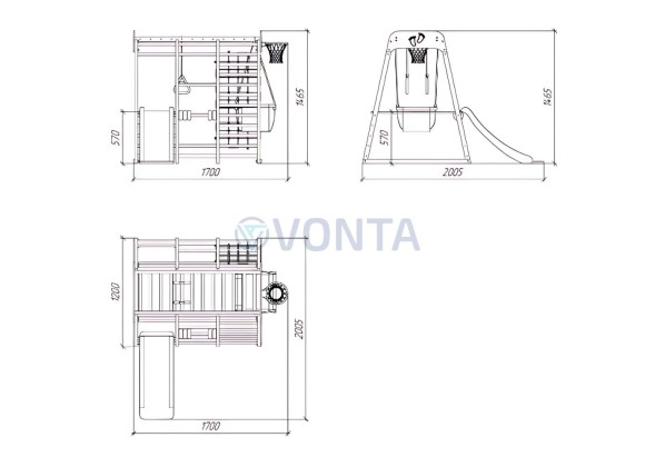 Детский комплекс Савушка Непоседа 5 nero