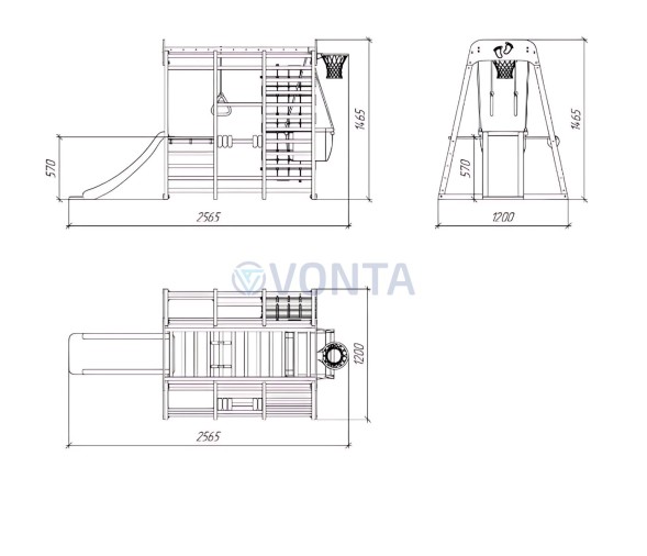 Детский комплекс Савушка Непоседа 5 nero