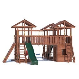 Детская деревянная игровая площадка для улицы дачи CustWood Active 15
