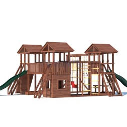 Детская деревянная игровая площадка для улицы дачи CustWood Active 15