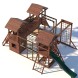 Детская деревянная игровая площадка для улицы дачи CustWood Active 15