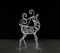 Светодиодная фигура Олень с витыми рогами 180 см.