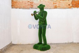 Топиари музыкант, трубач Ли — газон Deluxe