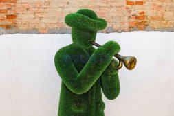 Топиари музыкант, трубач Ли — газон Deluxe