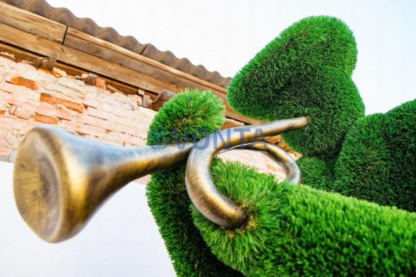 Топиари музыкант, трубач Ли — газон Deluxe