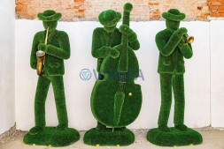 Топиари музыкант, трубач Ли — газон Deluxe