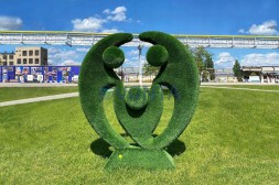 Топиари стела семья, в кругу своих — газон Deluxe Green