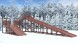 Зимняя деревянная горка Custwood Winter W11 (2 ската — 10 м и 4,3 м)