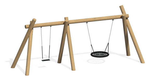 Качели двойные “Столбушка”, КЧ-33.2