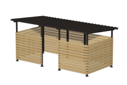 Контейнерная площадка “Эко” на 3 контейнера, ХОЗ-07.2