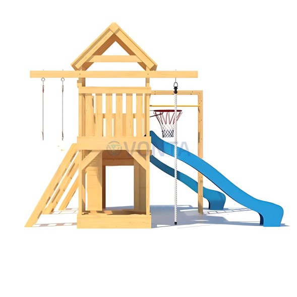 Детская деревянная игровая площадка для улицы дачи CustWood Scout S11