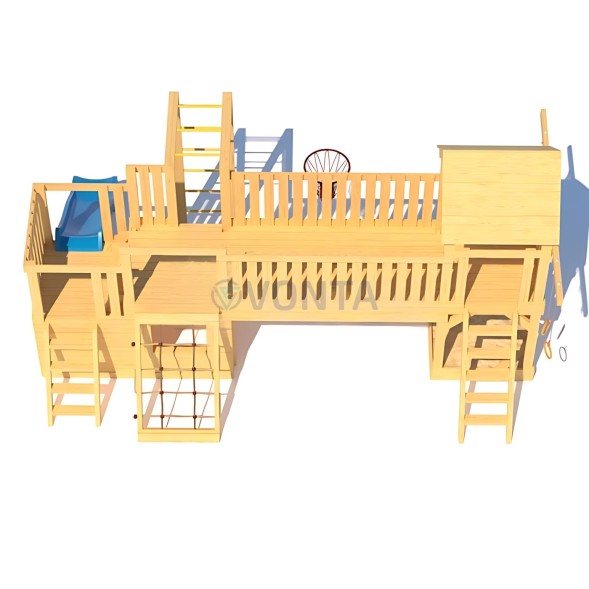 Детская деревянная игровая площадка для улицы дачи CustWood Scout S11