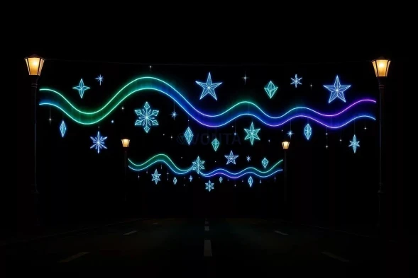 Светодиодная растяжка Звездное небо 500 см., (SR371)