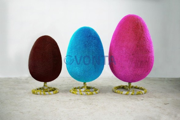 Топиари композиция яйца пасхальные — газон Eco