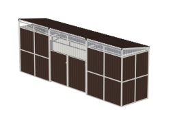 Навес для мусорных баков (на 4 контейнера), ХОЗ-17.3