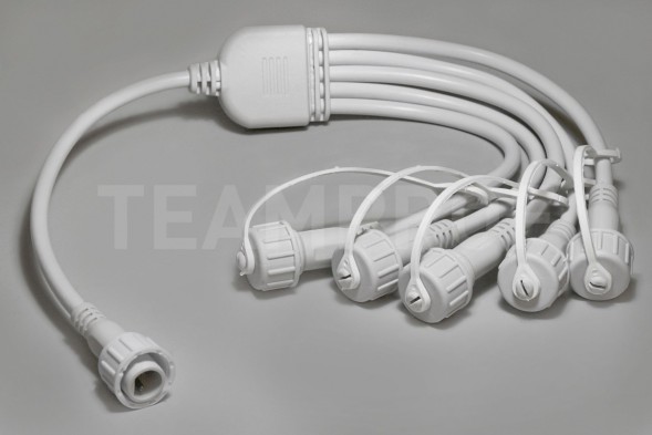 Разветвитель, 2 pin, 1-5, белый