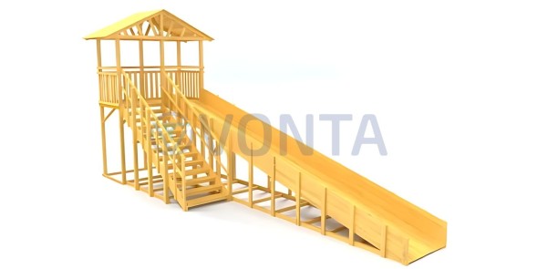 Зимняя горка Савушка Зима Wood-8/1