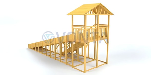 Зимняя горка Савушка Зима Wood-8/1