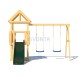 Детская площадка CustWood Junior J1 с деревянной крышей