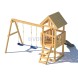 Детская площадка CustWood Junior J1 с деревянной крышей