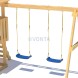 Детская площадка CustWood Junior J1 с деревянной крышей