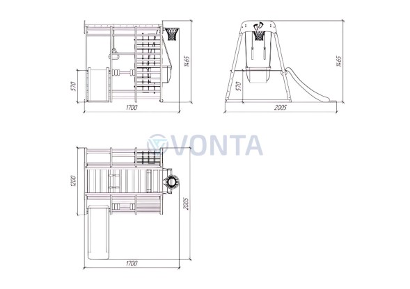 Детский комплекс Савушка Непоседа 5 oak