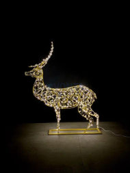 Светодиодная фигура Олень Рождественский малый 160 см., (SR030)