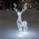 Светодиодная фигура Олень ажурный 1,3 м., динамика, белый, (OL72)