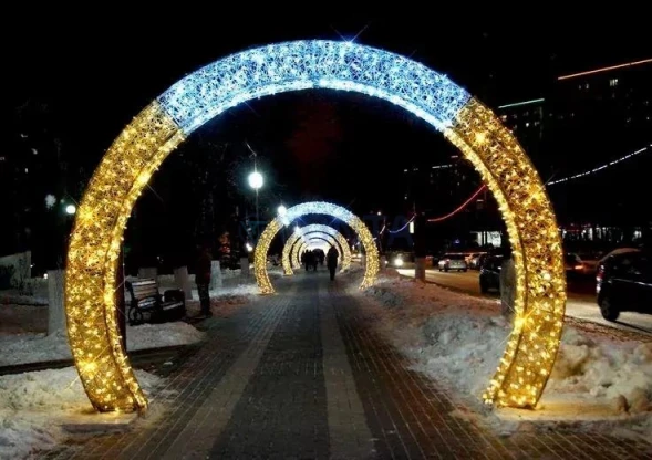 Светодиодная арка Круглая композит 350 см. 1 шт., (SR211)