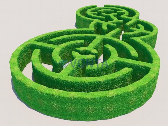 Топиари лабиринт № 2 — газон Eco