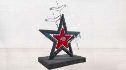 Топиарии звезда с журавлями, h=215 см газон Eco