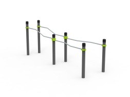 Изогнуто-горизонтальные и изогнутые разноуровневые брусья, 653.03.03