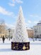 Уличная ствольная елка «Альпийская» Белая 22 м