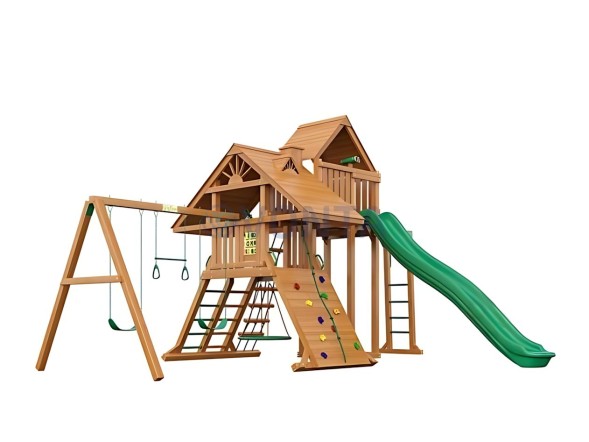Деревянная детская площадка для дачи Igragrad Крепость Фани Deluxe +