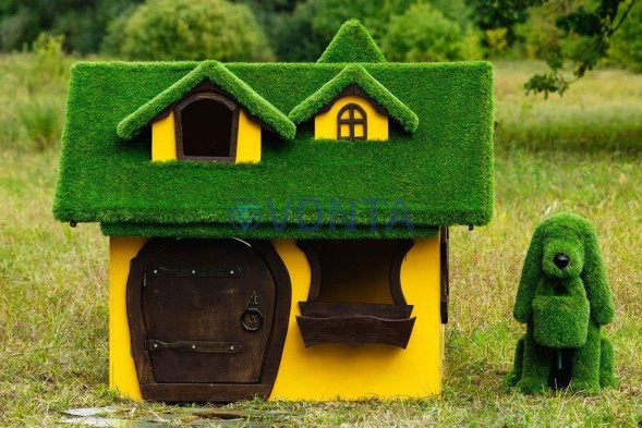 Топиари дом для гномиков, h=170 см — газон Premium