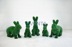 Топиари композиция зайцы, 5шт. — газон Deluxe Green