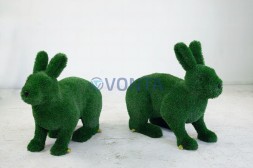 Топиари композиция зайцы, 5шт. — газон Deluxe Green
