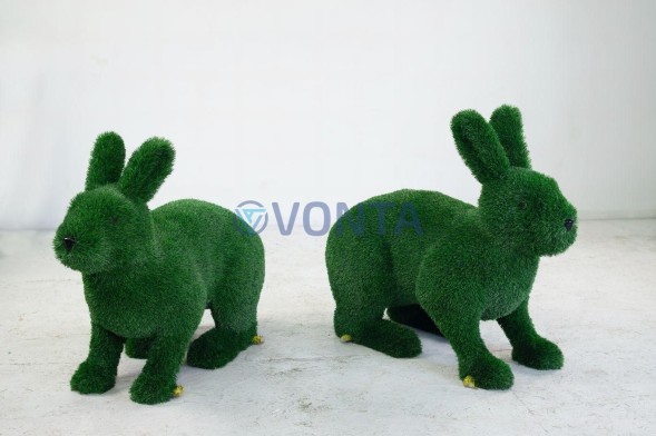 Топиари композиция зайцы, 5шт. — газон Deluxe Green