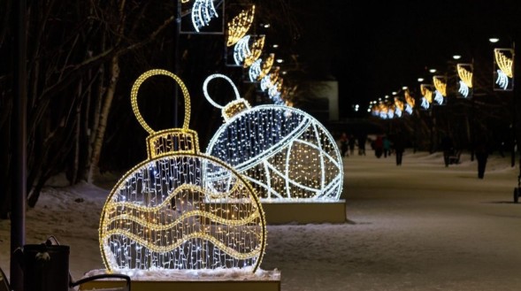 Световой фигура Елочная игрушка 2Д