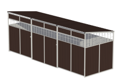 Навес для мусорных баков (на 4 контейнера), ХОЗ-17.2