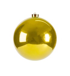 Шар глянцевый, золотой, 10 см, 12 см, 15 см, 18 см, 20 см, 25 см, 30 см, 35 см, 40 см