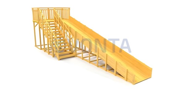 Зимняя горка Савушка Зима Wood-8
